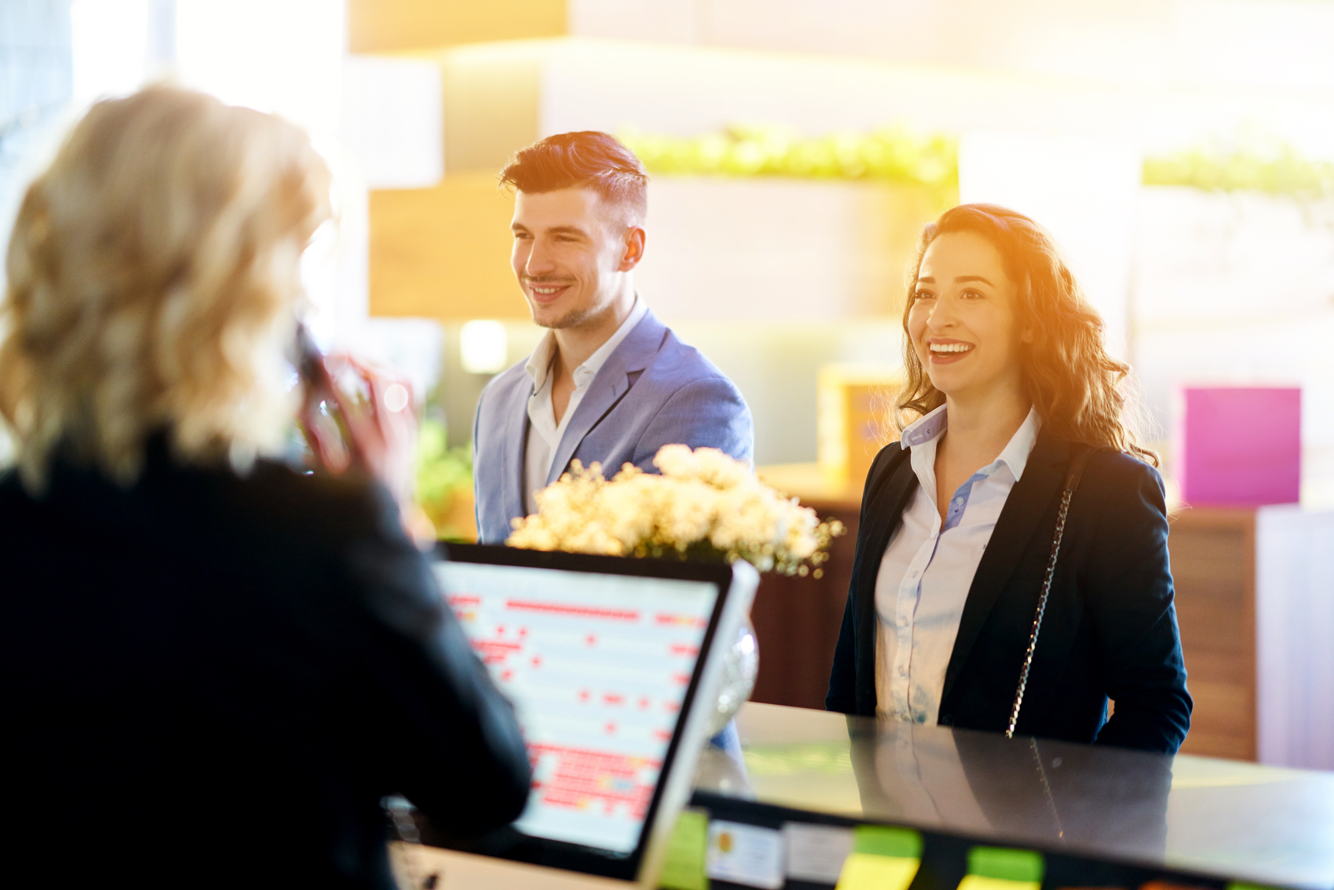 Contact concept with telephone and email icons